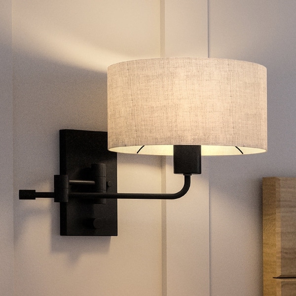 Luxury Transitional Wall Sconce, 11.75"H x 10"W, with Traditional Style ...